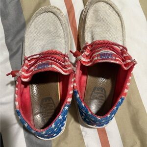 Women’s hey dude Patriotic Slip-On Shoes - Red, Blue, White